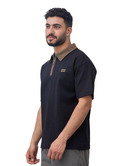 Black Design 3011 NF - Polo Neck T-Shirt - Khotwh