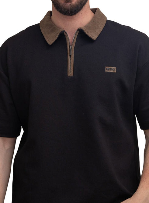 Black Design 3011 NF - Polo Neck T-Shirt - Khotwh