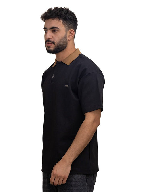 Black Design 3017 NF - Polo Neck T-Shirt - Khotwh