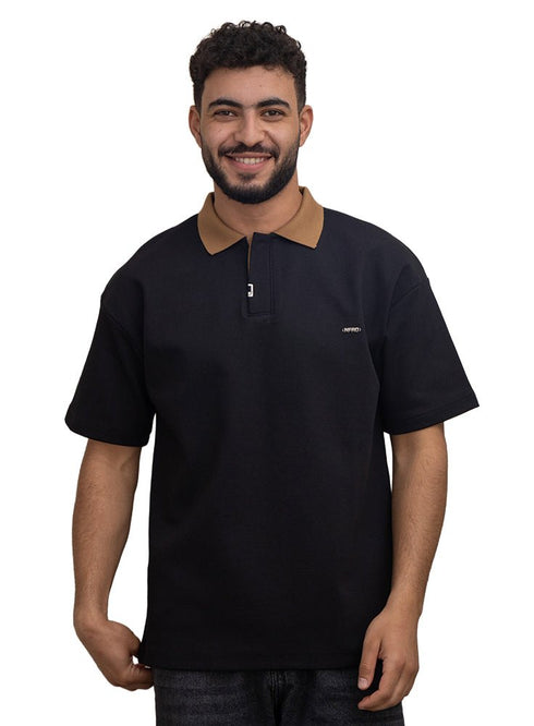 Black Design 3017 NF - Polo Neck T-Shirt - Khotwh
