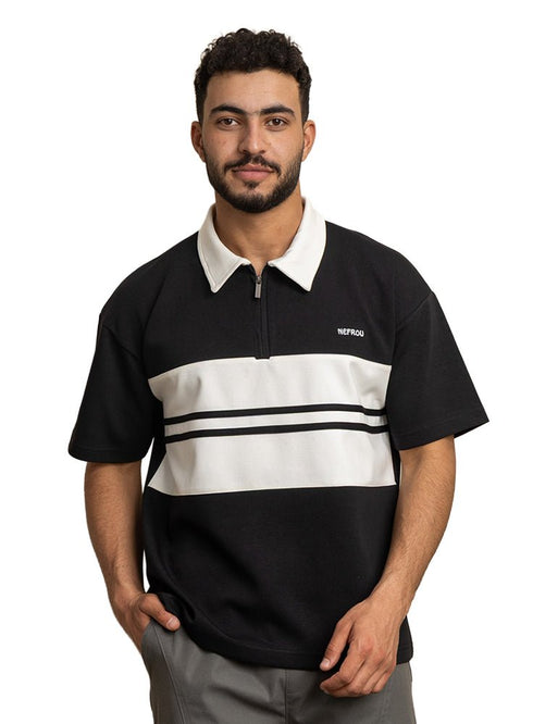 Black Design 3020 NF - Polo Neck T-Shirt - Khotwh