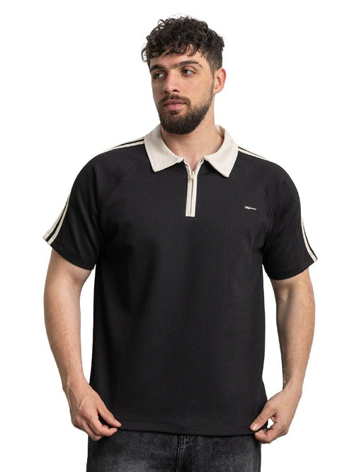 Black Design 3024 NF - Polo Neck T-Shirt - Khotwh