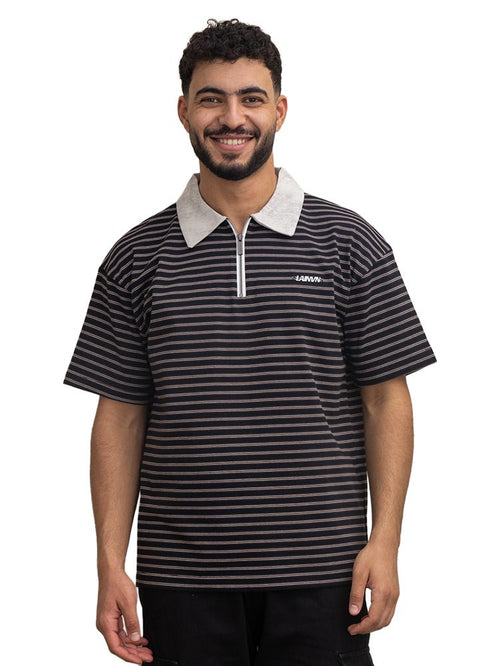Black Design 3047 NF - Polo Neck T-Shirt - Khotwh