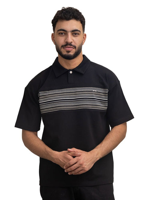 Black Design 3064 NF - Polo Neck T-Shirt - Khotwh