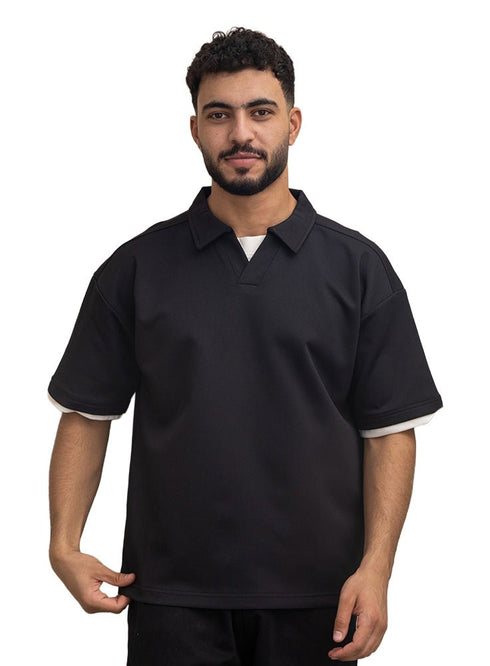 Black Design 3068 NF - Polo Neck T-Shirt - Khotwh