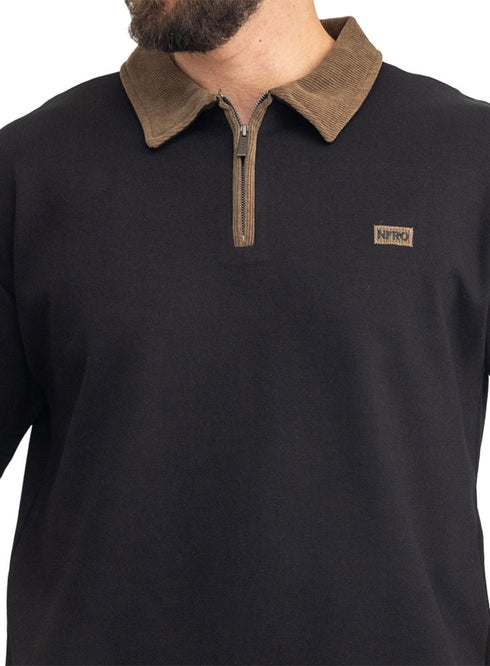 Black Design 3082 NF-Polo Neck T-Shirt - Khotwh