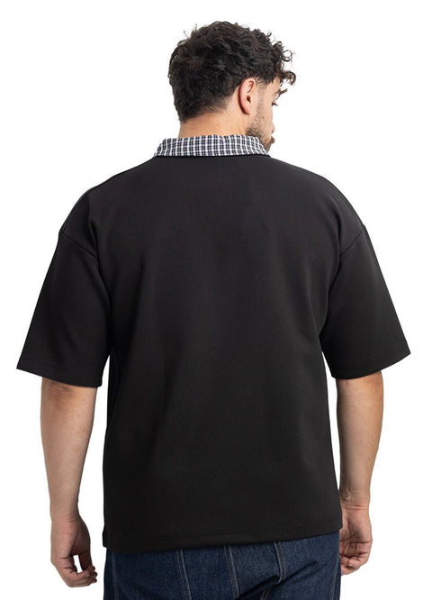 Black Design 3096 NF-Polo Neck T-Shirt - Khotwh
