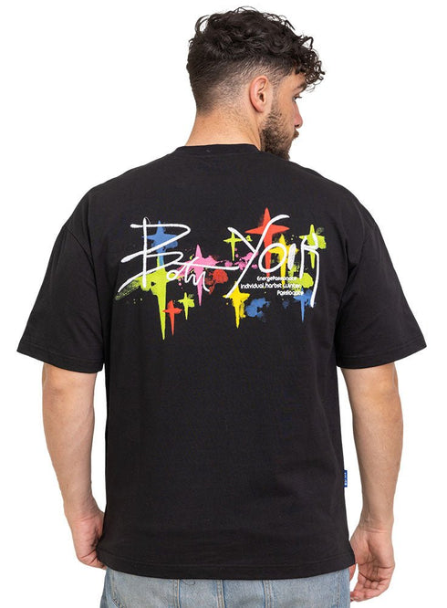 Black Design 3518VIG - O - S Round T-shirt - Khotwh