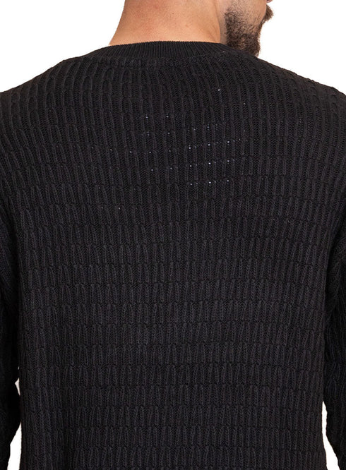 Black Design 371 Round Pullover - Khotwh