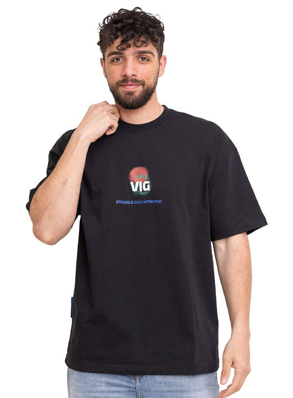 Black Design 3747VIG - O - S Round T-shirt - Khotwh