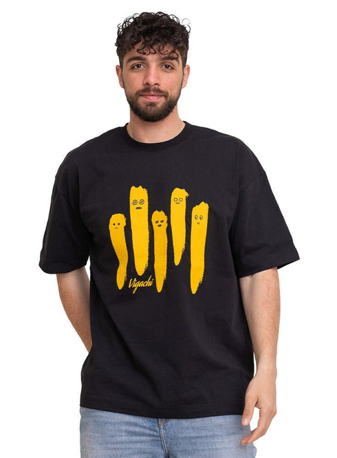 Black Design 3764VIG - O - S Round T-shirt - Khotwh
