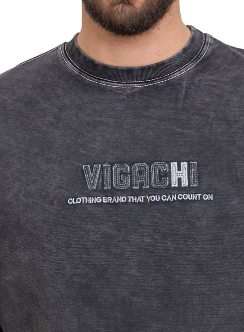 Black Design 3777VIG - O - S Round T-shirt - Khotwh