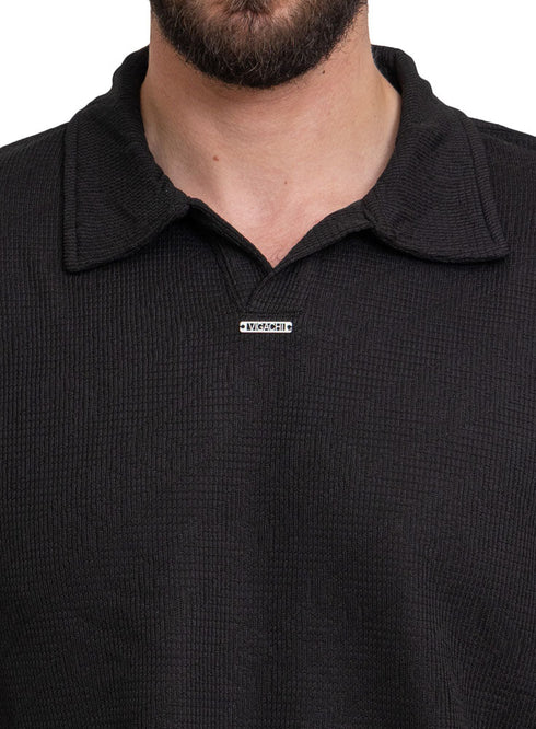 Black Design 3786VIG - O - S Polo Neck T-Shirt - Khotwh