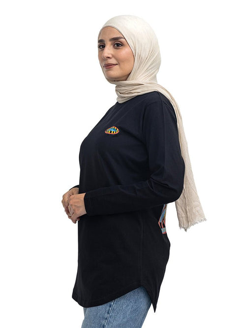 Black-Design 5 Printed Long-Sleeve - Khotwh