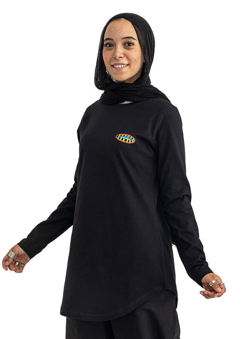 Black-Design 5 Printed Long-Sleeve - Khotwh