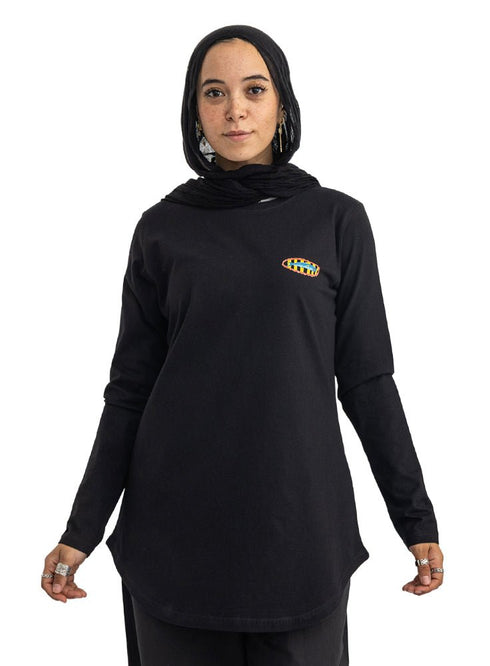 Black-Design 5 Printed Long-Sleeve - Khotwh