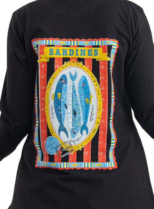 Black-Design 5 Printed Long-Sleeve - Khotwh