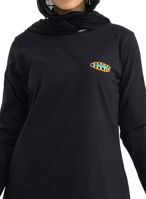 Black-Design 5 Printed Long-Sleeve - Khotwh