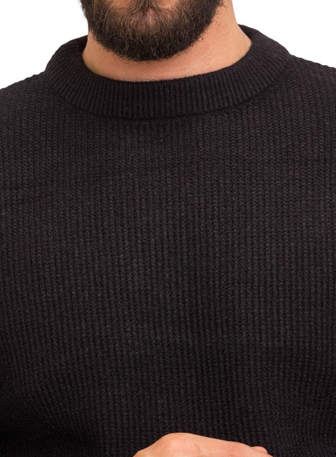 Black - Design 7012 VIG - Round Pullover - Khotwh