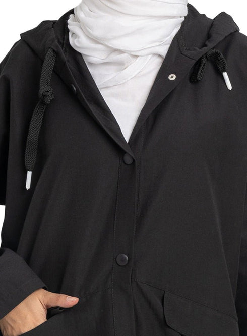 Black - Design 7201 Gabardine Jacket - Khotwh