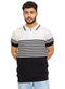 Black Design 7513Knit Polo Neck S - Zipper - T-Shirt - Khotwh