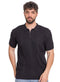 Black Design 7531Knit Polo Neck - T-Shirt - Khotwh