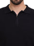 Black Design 7545Knit Polo Neck S - T-Shirt - Khotwh