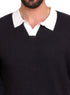 Black Design 7571Knit Polo Neck - T-Shirt - Khotwh
