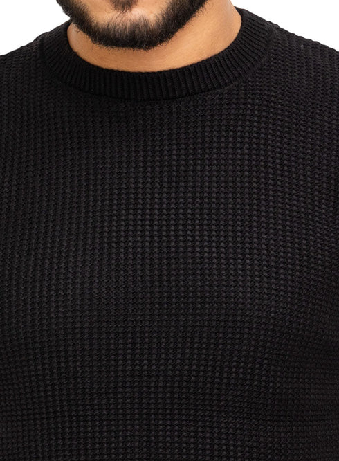 Black - Design p2202 PF - Round Pullover - Khotwh