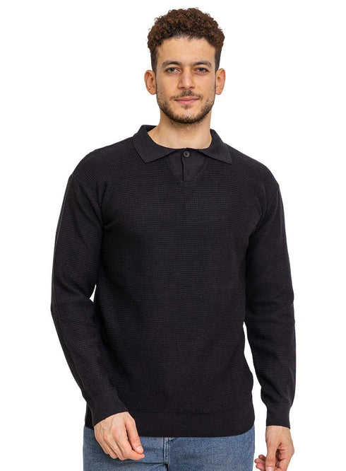 Black - Design p2242 PF - Polo Pullover - Khotwh