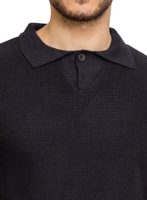 Black - Design p2242 PF - Polo Pullover - Khotwh