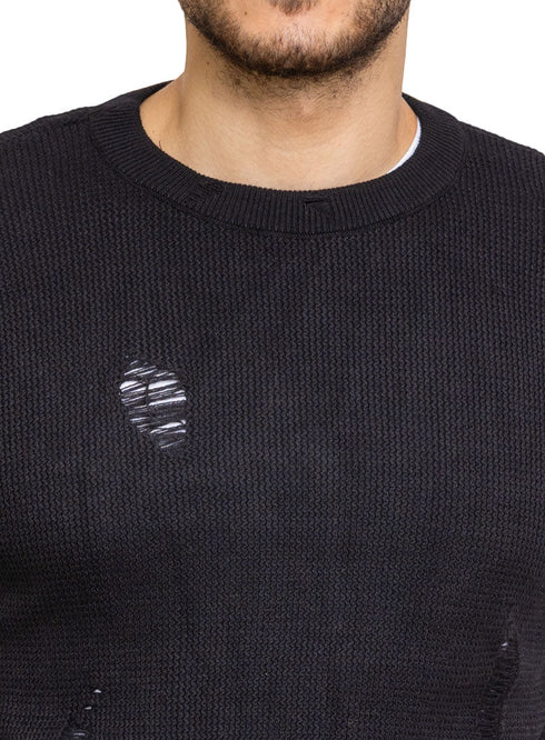 Black - Design p2254 PF - Round Pullover - Khotwh