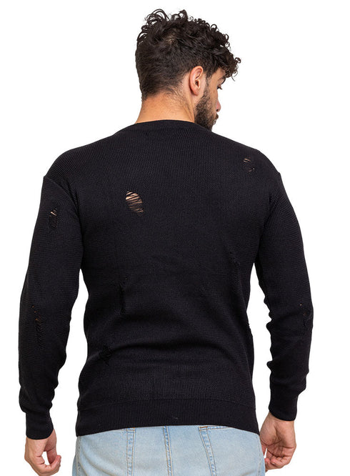 Black - Design p2254 PF - Round Pullover - Khotwh