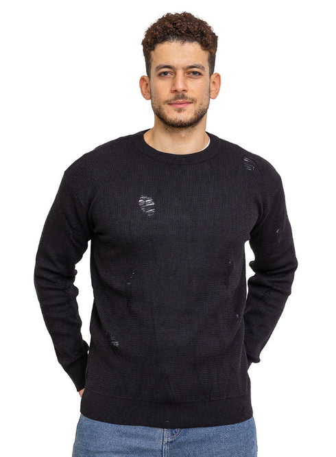 Black - Design p2254 PF - Round Pullover - Khotwh