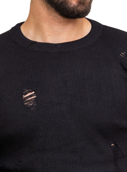 Black - Design p2254 PF - Round Pullover - Khotwh