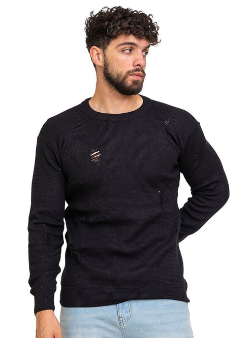 Black - Design p2254 PF - Round Pullover - Khotwh