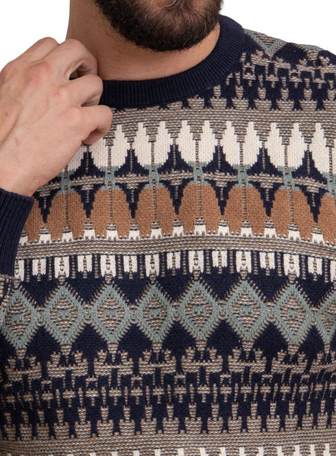 Black - Design117 Br - Round Pullover - Khotwh