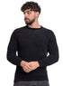 Black - Design173 Br - Round Pullover - Khotwh