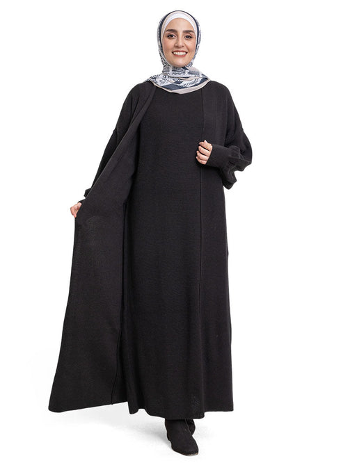 Black Dress Knit Suit - Khotwh