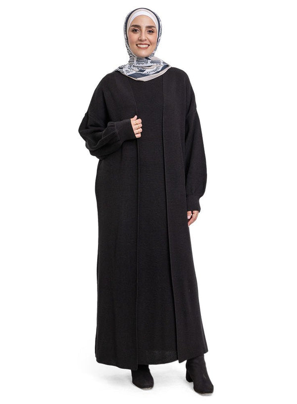 Black Dress Knit Suit - Khotwh