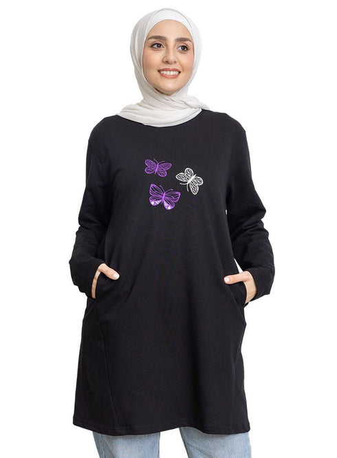 Black E - Pocket Tunic Design 3 - Khotwh
