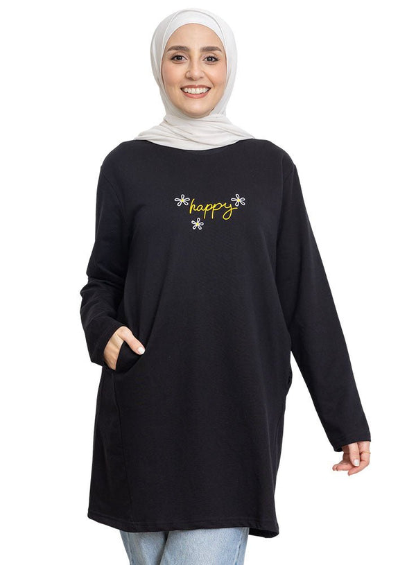 Black E - Pocket Tunic Design 5 - Khotwh