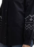 Black Embroidered Poplin Shirt - Khotwh