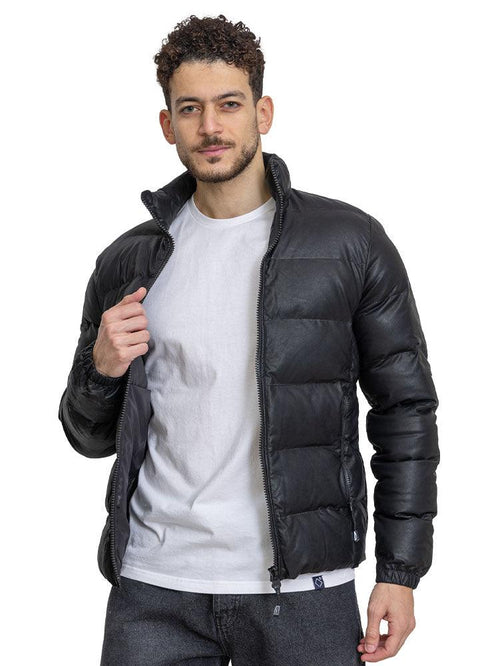 Black F - Leather Jacket - Khotwh