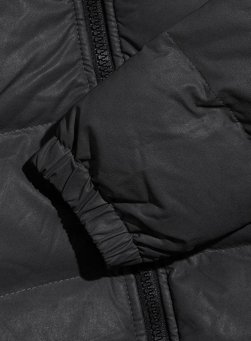 Black F - Leather Jacket - Khotwh