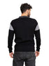 Black F - Striped Polo Neck Pullover Design 1 - Khotwh