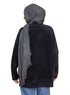 Black Fluffy Over Size Pullover - Khotwh