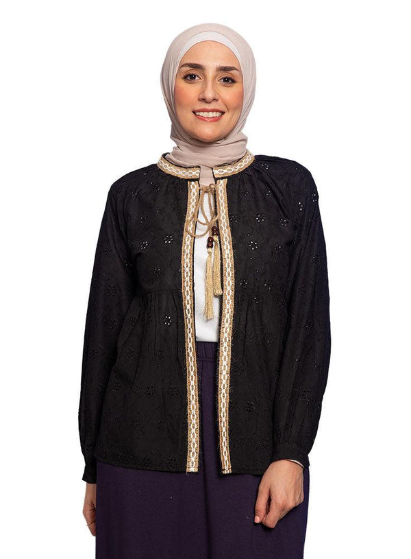 Black Frunc Cardigan - Khotwh