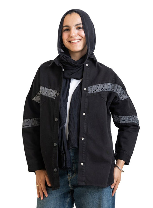 Black Gabardine Jacket 3 - Khotwh