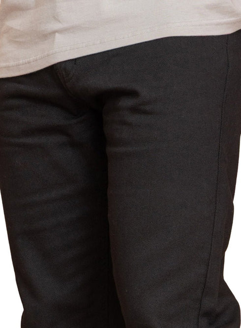 Black Gabardine Wide Leg Pant - Khotwh